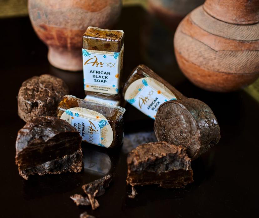 African Black Soap for Hair and Face Care